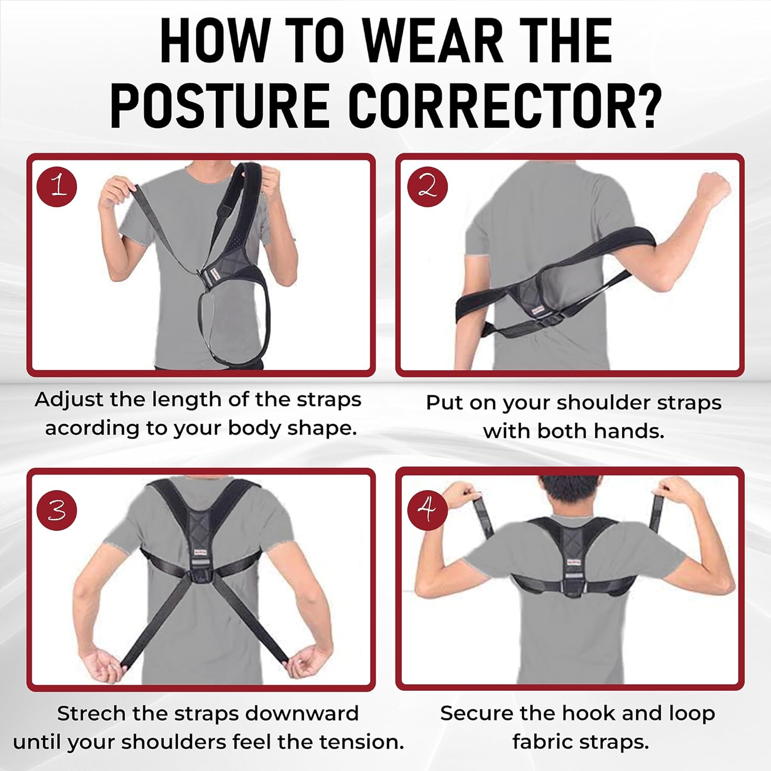 shrink Posture Corrector Back Support Brace